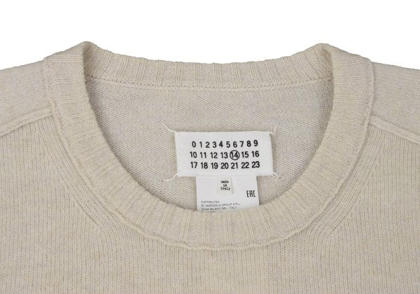 Maison Martin Margiel Wool Elbow Stitch Sweater Beige Size S