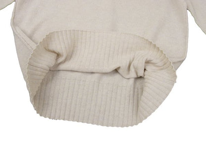 Maison Martin Margiel Wool Elbow Stitch Sweater Beige Size S