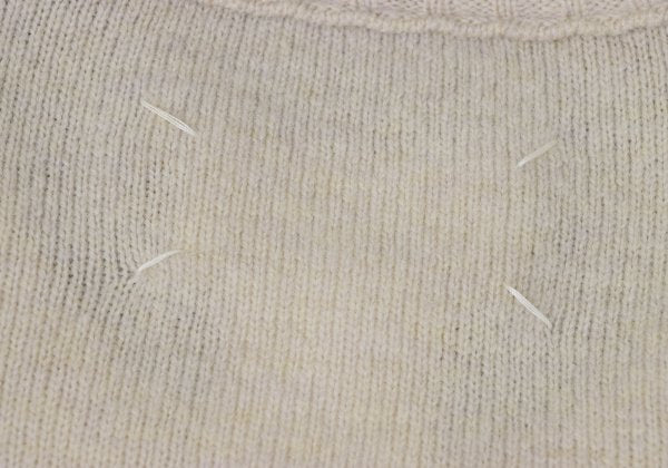 Maison Martin Margiel Wool Elbow Stitch Sweater Beige Size S