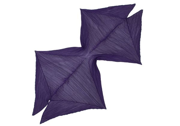 PLEATS PLEASE Pleated Scarf Purple