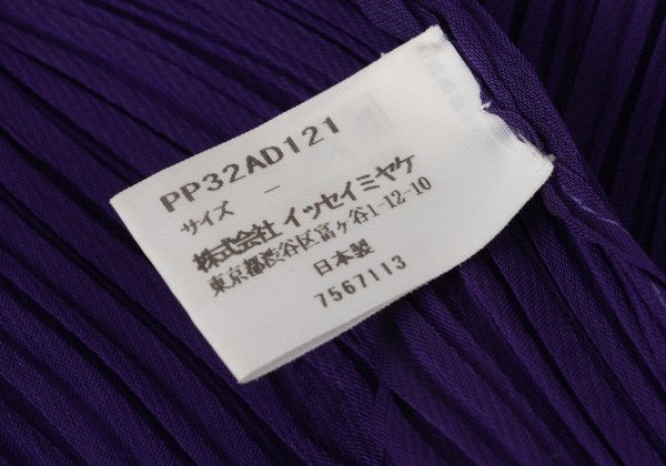 PLEATS PLEASE Pleated Scarf Purple