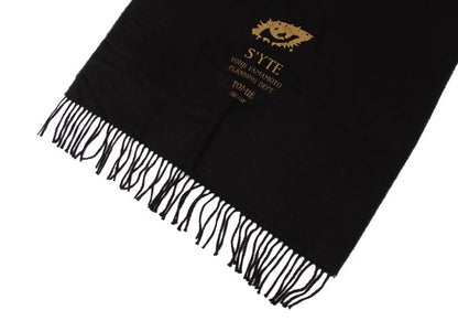 Junji ITO 20AW S'YTE Tomie Print Fringe Scarf Black