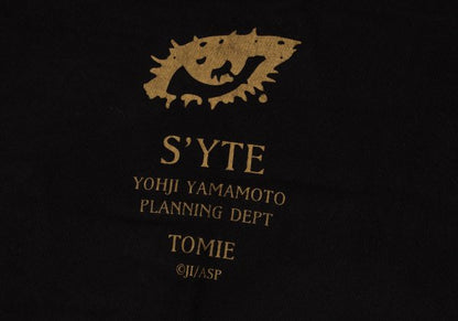 Junji ITO 20AW S'YTE Tomie Print Fringe Scarf Black