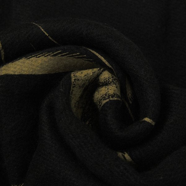 Junji ITO 20AW S'YTE Tomie Print Fringe Scarf Black