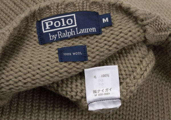 POLO by Ralph Lauren Pony Wool Low Gauge Mocha Beige Size M