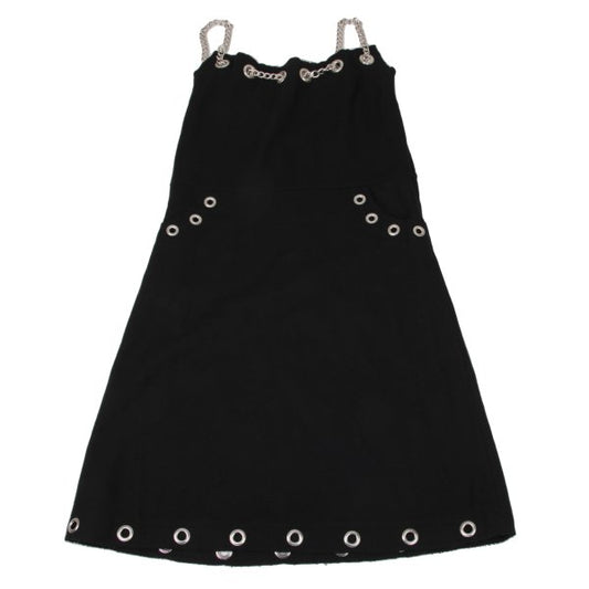 LIMI feu Wool Chain Shoulder Dress Black Size S