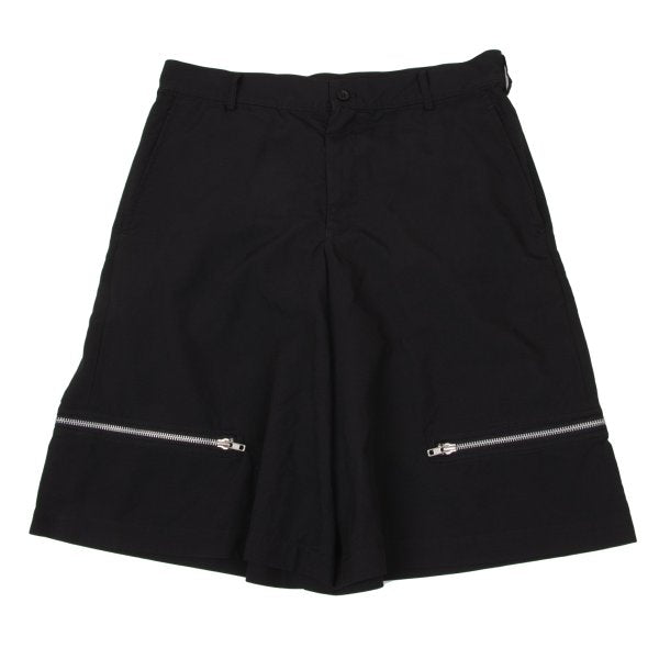 BLACK COMME des GARCONS Poly Hem Zipper Shorts Size XL