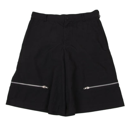 BLACK COMME des GARCONS Poly Hem Zipper Shorts Size XL