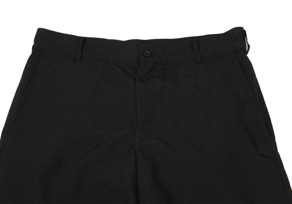 BLACK COMME des GARCONS Poly Hem Zipper Shorts Size XL