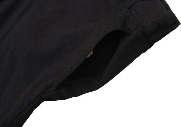 BLACK COMME des GARCONS Poly Hem Zipper Shorts Size XL