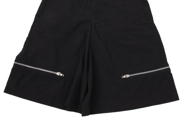 BLACK COMME des GARCONS Poly Hem Zipper Shorts Size XL