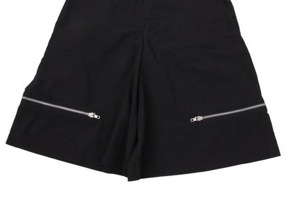 BLACK COMME des GARCONS Poly Hem Zipper Shorts Size XL
