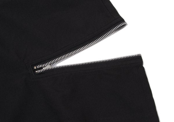 BLACK COMME des GARCONS Poly Hem Zipper Shorts Size XL