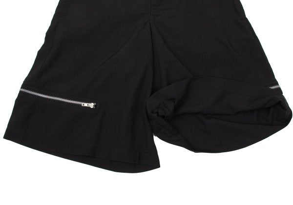 BLACK COMME des GARCONS Poly Hem Zipper Shorts Size XL