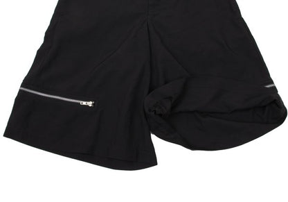 BLACK COMME des GARCONS Poly Hem Zipper Shorts Size XL