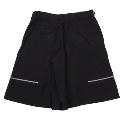 BLACK COMME des GARCONS Poly Hem Zipper Shorts Size XL