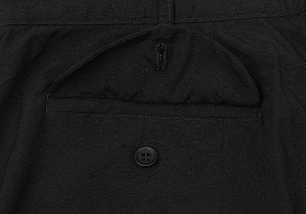 BLACK COMME des GARCONS Poly Hem Zipper Shorts Size XL