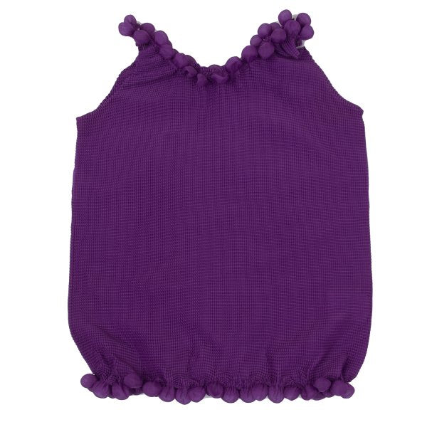ISSEY MIYAKE me Stretch Pleated Puff Tank Top Purple Size F