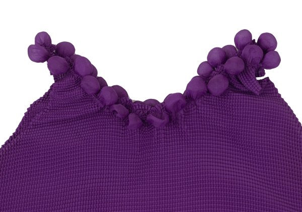 ISSEY MIYAKE me Stretch Pleated Puff Tank Top Purple Size F