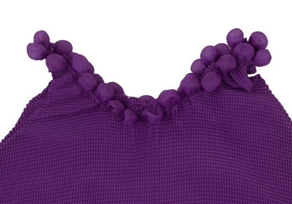 ISSEY MIYAKE me Stretch Pleated Puff Tank Top Purple Size F