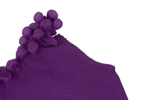 ISSEY MIYAKE me Stretch Pleated Puff Tank Top Purple Size F