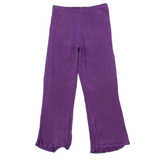 ISSEY MIYAKE me Dyed Crepe Pleated Pants Purple Size F