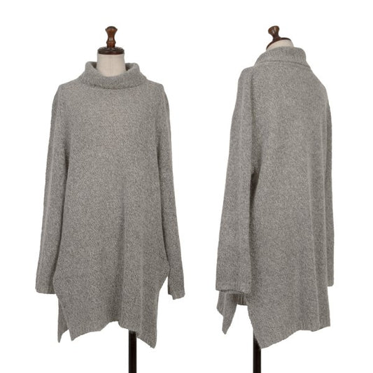 yoshie inaba Wool Blend Turtleneck Sweater Silver Size M