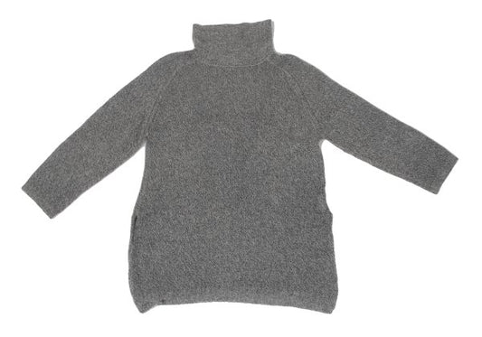 yoshie inaba Wool Blend Turtleneck Sweater Silver Size M
