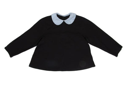 COMME des GARCONS Poly Contrast Collar Blouse Black Size S