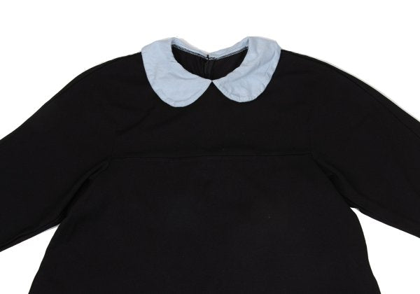 COMME des GARCONS Poly Contrast Collar Blouse Black Size S