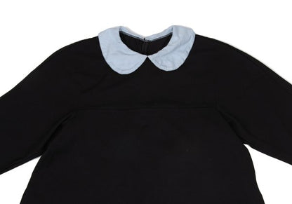 COMME des GARCONS Poly Contrast Collar Blouse Black Size S