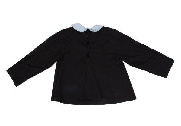 COMME des GARCONS Poly Contrast Collar Blouse Black Size S