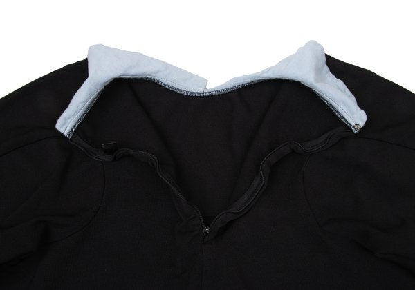 COMME des GARCONS Poly Contrast Collar Blouse Black Size S