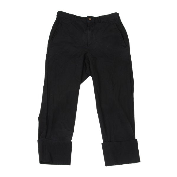 COMME des GARCONS Polyester Double Hem Pants Black Size M