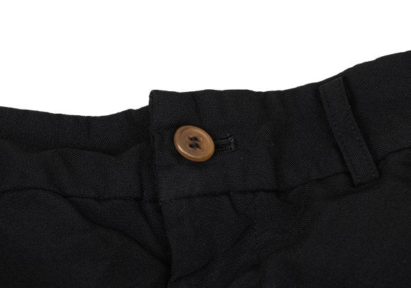 COMME des GARCONS Polyester Double Hem Pants Black Size M