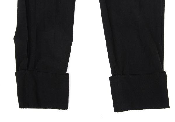 COMME des GARCONS Polyester Double Hem Pants Black Size M