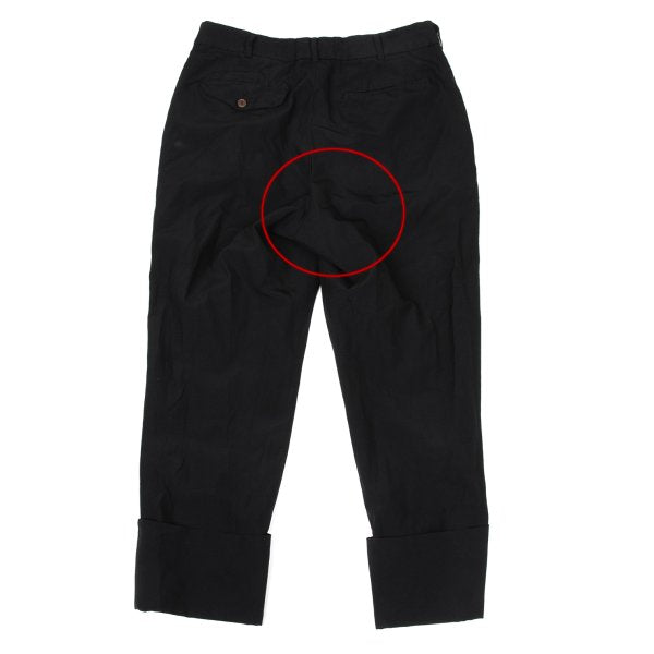COMME des GARCONS Polyester Double Hem Pants Black Size M