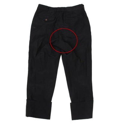 COMME des GARCONS Polyester Double Hem Pants Black Size M