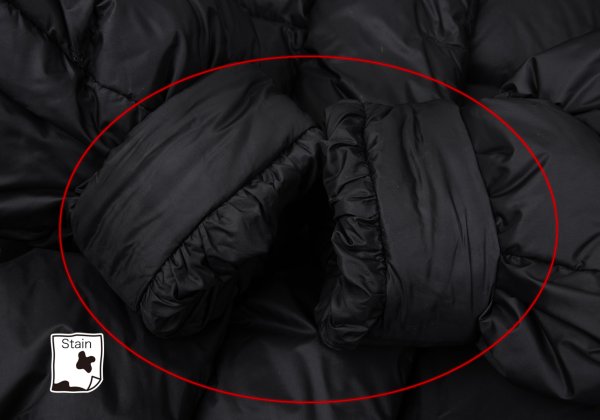 Bacon PUFFA RING WLT Stand Collar Down Jacket Black Size S