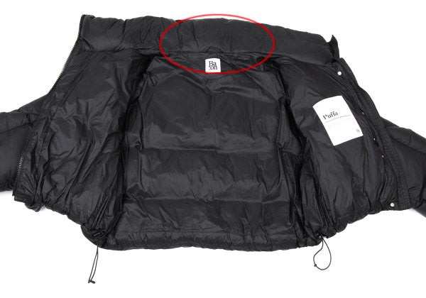 Bacon PUFFA RING WLT Stand Collar Down Jacket Black Size S