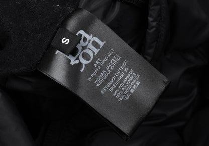 Bacon PUFFA RING WLT Stand Collar Down Jacket Black Size S