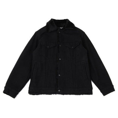 Johnson Woolen Mills Boa Lined Wool Jacket Black Size M