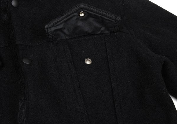 Johnson Woolen Mills Boa Lined Wool Jacket Black Size M