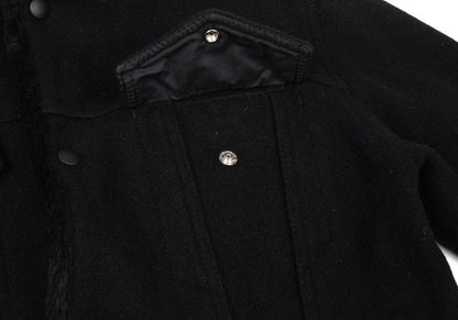 Johnson Woolen Mills Boa Lined Wool Jacket Black Size M