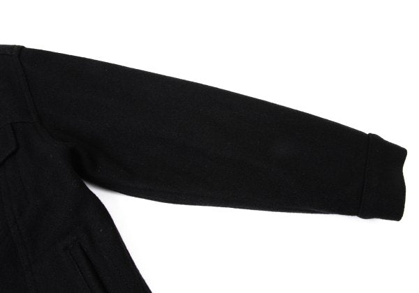 Johnson Woolen Mills Boa Lined Wool Jacket Black Size M