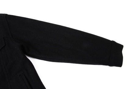 Johnson Woolen Mills Boa Lined Wool Jacket Black Size M