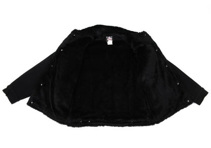 Johnson Woolen Mills Boa Lined Wool Jacket Black Size M