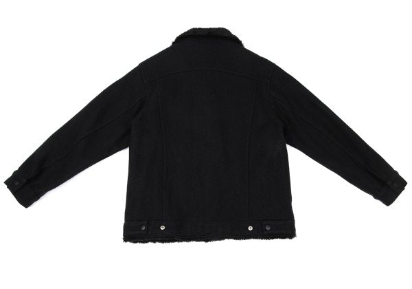 Johnson Woolen Mills Boa Lined Wool Jacket Black Size M