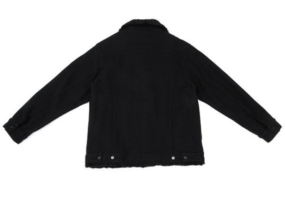 Johnson Woolen Mills Boa Lined Wool Jacket Black Size M
