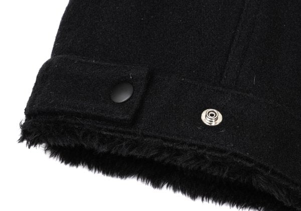 Johnson Woolen Mills Boa Lined Wool Jacket Black Size M